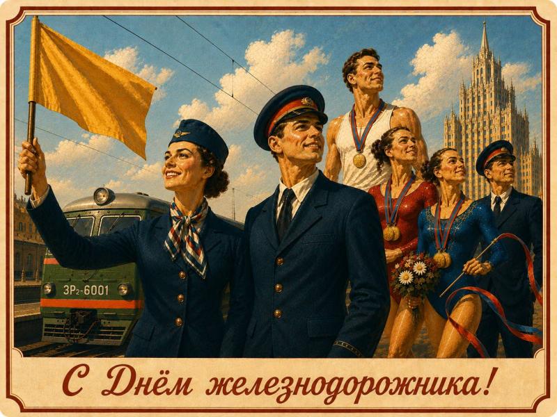 Федерация гимнастики России поздравляет с Днём железнодорожника!