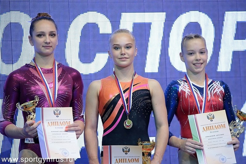 С Кубка России воронежская гимнастка Мельникова везет три золотых медали